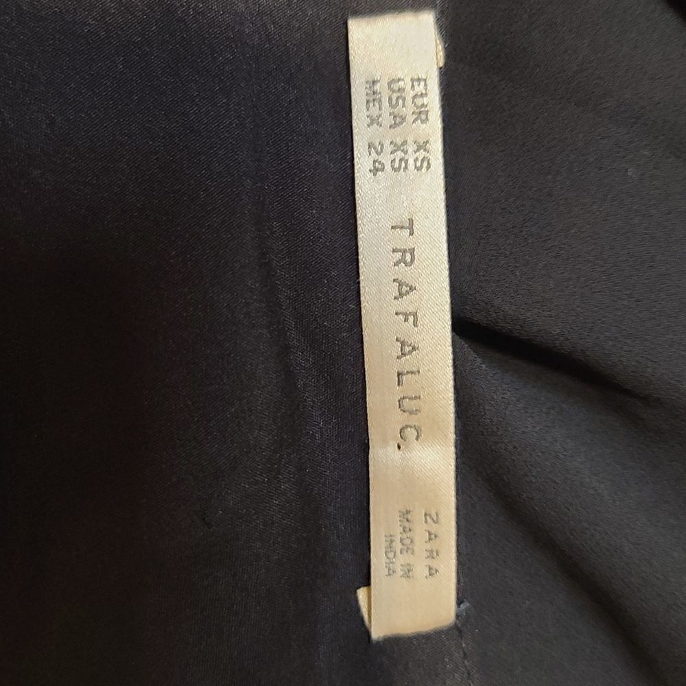 Zara Black Mini Dress Sequins XS - Picture 4 of 5